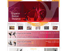 Tablet Screenshot of espace-danse-theatre.com